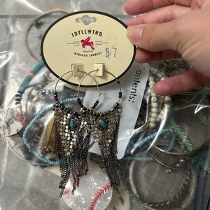 Idyllwind Silver Earrings with Turquoise Details